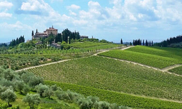 Famous scenery in Tuscany