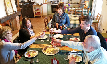 Winery lunch in Tuscany SWT 375 Home cooked lunch at a Tuscan winery