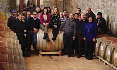 The staff of the Monterinaldi estate in Chianti