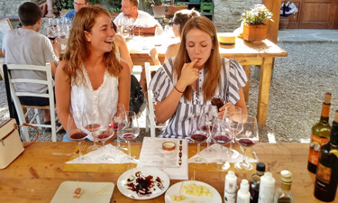 Lunch on our Tuscany wine tour