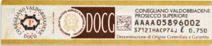 The Italian D.O.C.G. appellation label