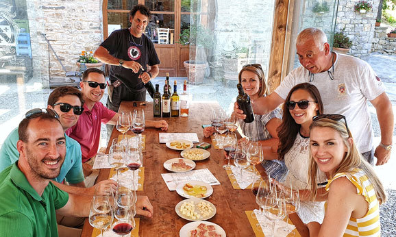 Il Borro wine tasting tour organized by Sergio of Scenic Wine Tours in Tuscany