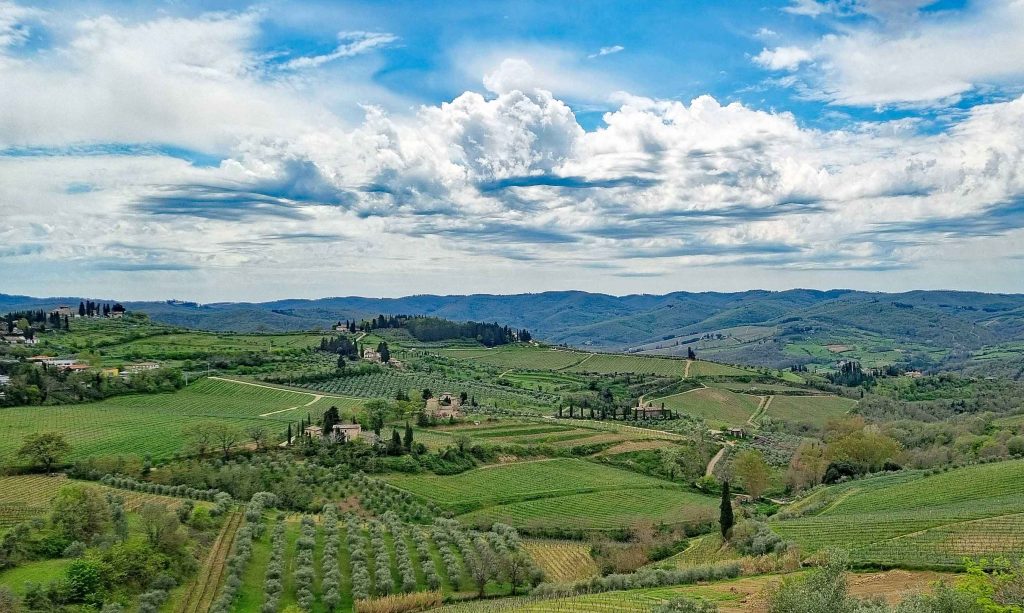 A photo of the Chianti region from Sergio's Extra private wine tour of Tuscany