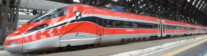 Taking the Frecciarossa train from Bologna to Florence