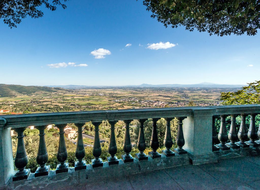 View from Cortona in Tuscany
