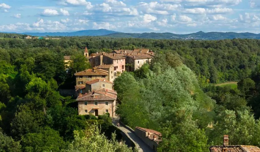 Il Borro wine estate panorama