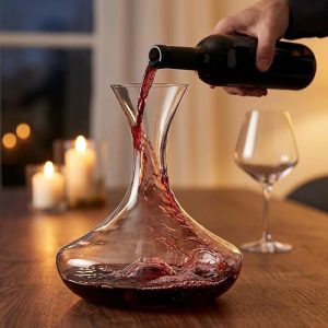 Decanting Chianti wine
